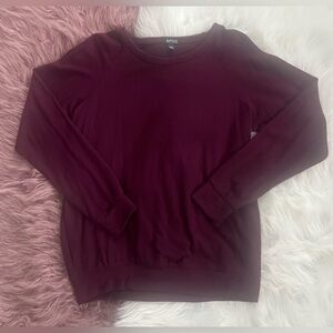 Buffalo David Bitton Maroon Buttery Soft Long Sleeve Top